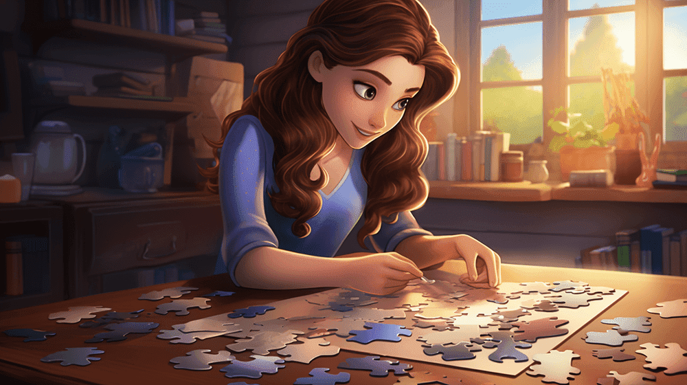 Puzzling is a great unplugged hobby for when you still have to work at home for some hours more!